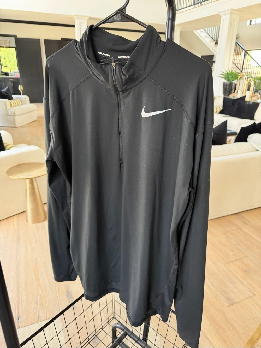 Nike Black Long-Sleeve Half-Zip Training Top